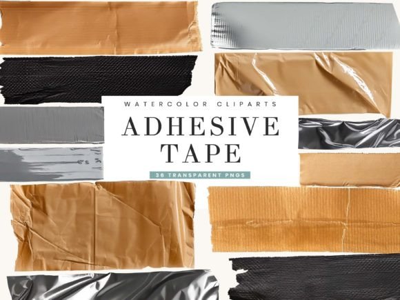 Adhesive Tape Pieces Clipart Bundle: A Creative Tool for Digital and Physical Projects