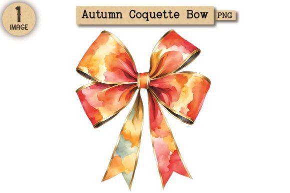 Autumn Coquette Bow PNG Clipart 15