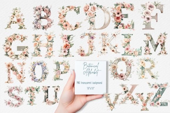 Botanical Alphabet: A Floral Design Wonder