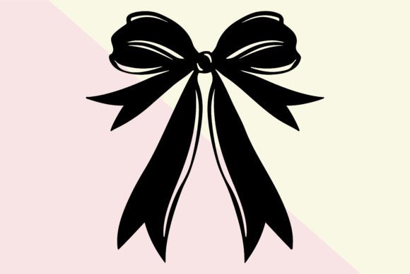 Bow Ribbon Black Silhouette 3: A Versatile Design for Creative Projects