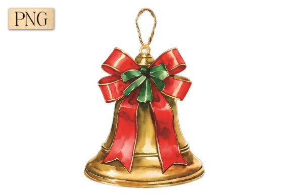 Christmas Bell PNG Clipart 11: A Versatile Holiday Design Asset