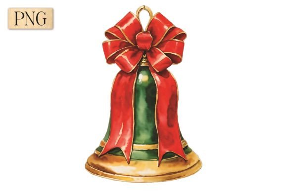 Christmas Bell PNG Clipart 5: A Festive Addition for Creative Projects