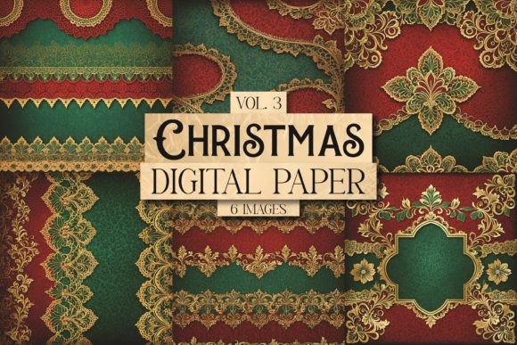 Christmas Digital Paper Vol. 3: A Festive Collection for Creative Inspiration