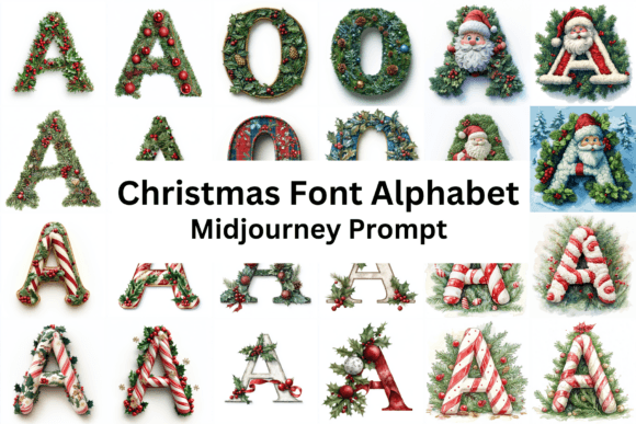 Christmas Font Alphabet Sublimation: A Festive Addition to Your Design Toolkit