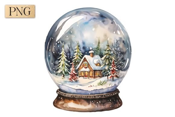 Christmas Snow Globe PNG 1: A Versatile Holiday Design Asset