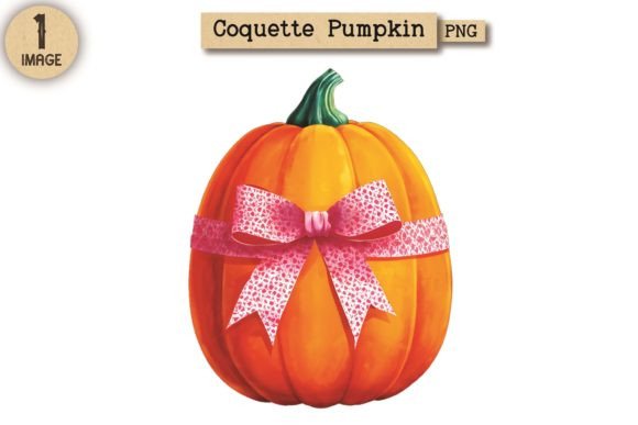 Coquette Pumpkin PNG Clipart 2
