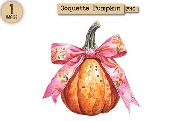 Coquette Pumpkin PNG Clipart 3