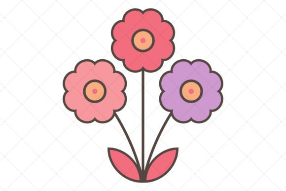 Cute Pink and Purple Flowers