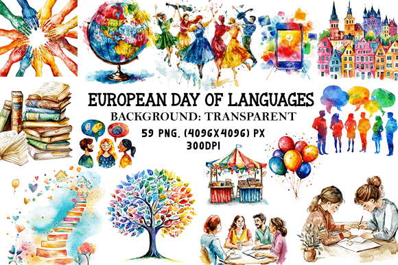 European Day of Languages Clipart