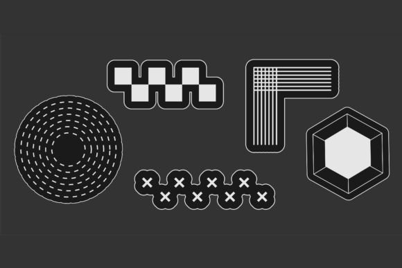 Exploring the Beauty and Utility of Abstract Geometric Black and White Patterns