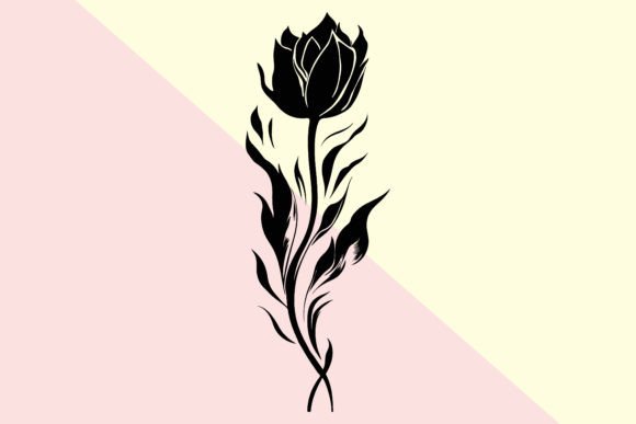 Flower Tattoo Silhouette 1