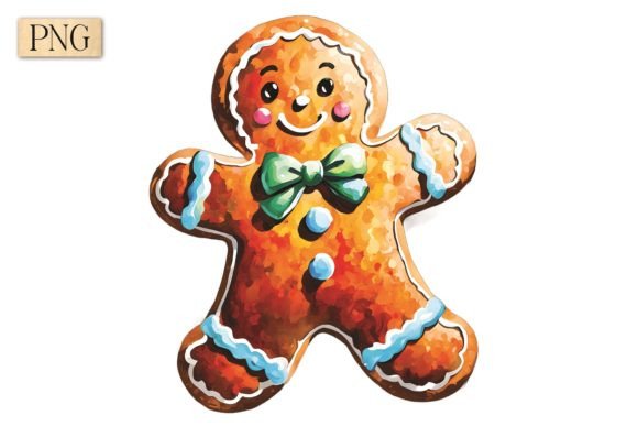 Gingerbread Man Christmas PNG 10: A Versatile and Festive Digital Asset