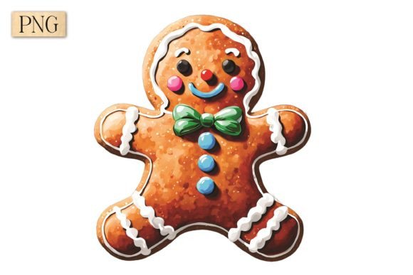 Gingerbread Man Christmas PNG 9: A Festive Digital Treasure