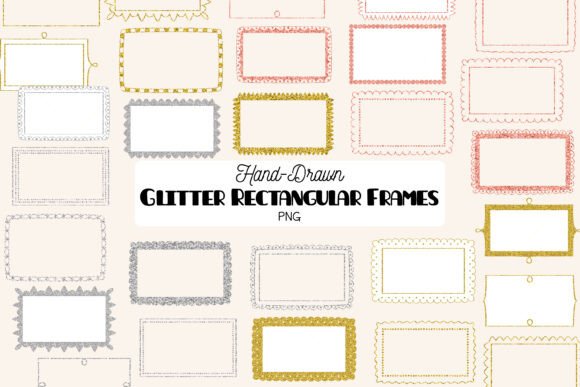 Glitter Rectangular Frames Border: A Creative Tool for DIY Enthusiasts