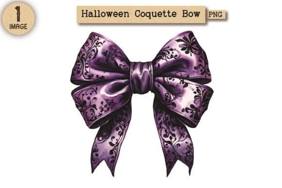 Halloween Coquette Bow PNG Clipart 38