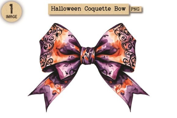 Halloween Coquette Bow PNG Clipart 45