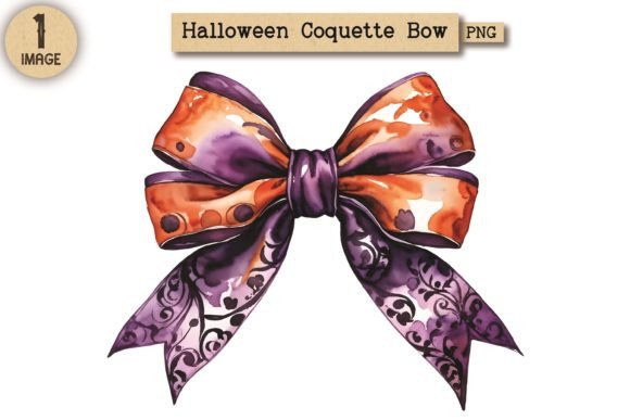 Halloween Coquette Bow PNG Clipart 46