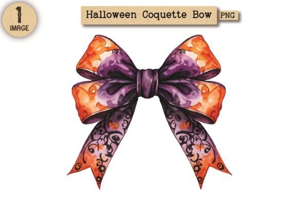 Halloween Coquette Bow PNG Clipart 49