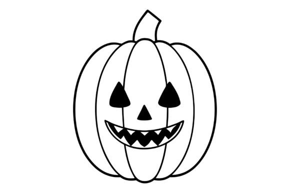 Halloween Pumpkin Vector, Line Art: A Versatile Design Element for Autumn Creativity