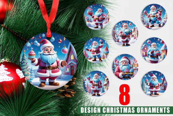 Ornament Cheerful Santa Claus: A Festive Addition to Your Holiday Creativity