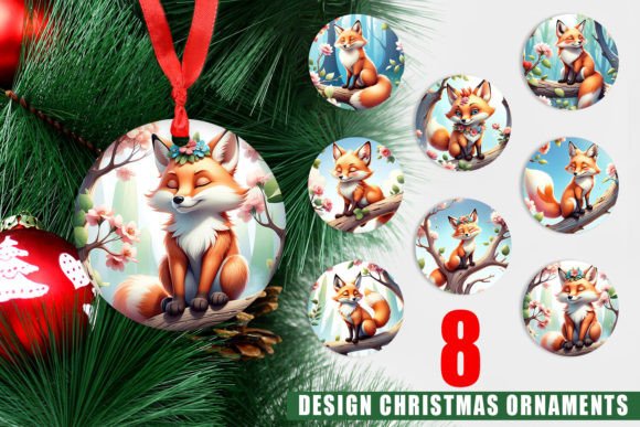 Ornament Fox on Branch: A Unique Addition to Your Holiday Decor