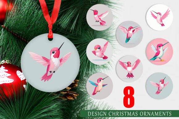 Ornament Pink Hummingbird Valentine: A Versatile Design for Creative and Commercial Use