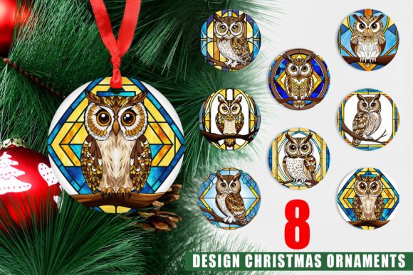 Ornament Stained Glass Owl: A Unique Addition to Your Christmas Decor