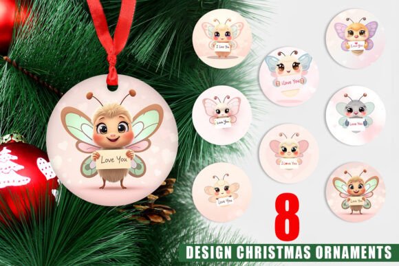 Ornament Valentine Butterfly Cartoon: A Creative Addition to Your Holiday Decor
