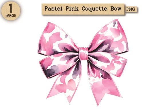 Pastel Pink Coquette Bow Clipart PNG 53