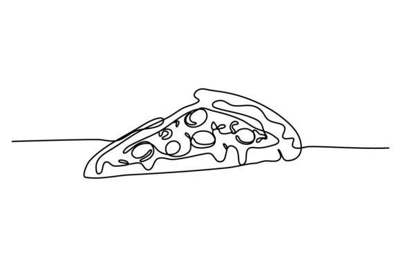 Pizza One Continuous Line: A Design Concept for Restaurant Menus