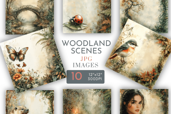 Woodland Digital Paper: A Creative Treasure for Nature-Loving Crafters
